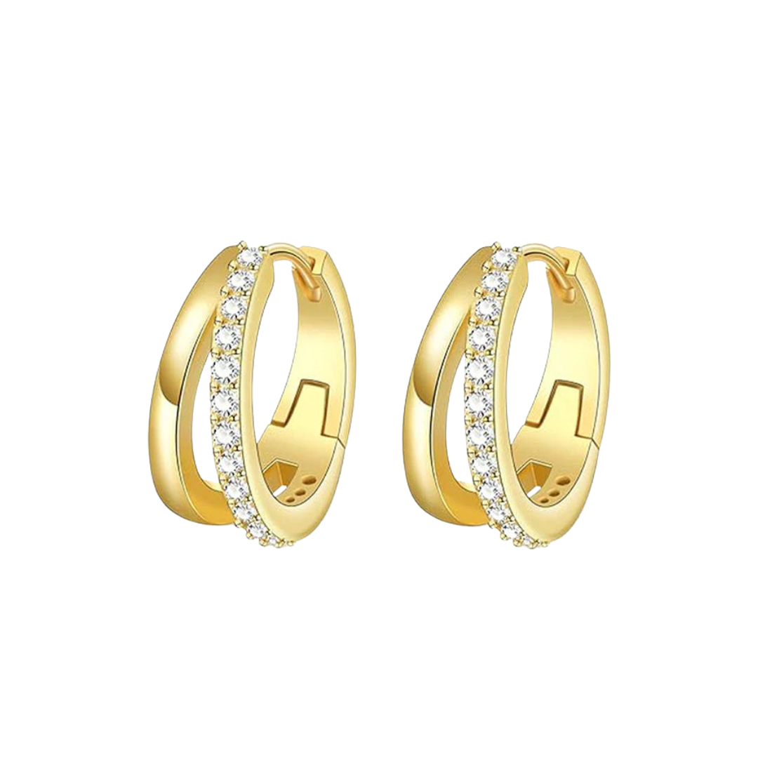 Amelia Double Hoop Earrings