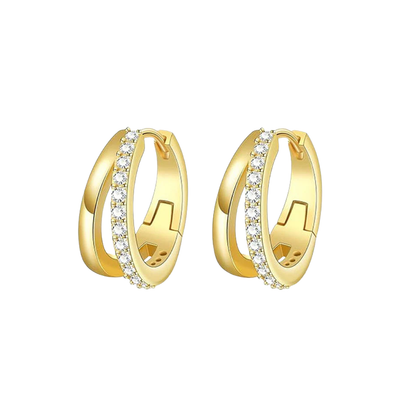 Amelia Double Hoop Earrings