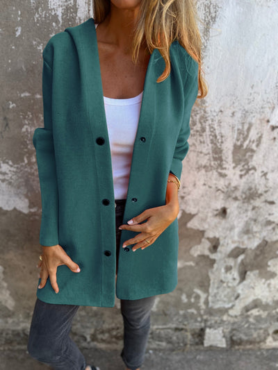 Jacqueline | Casual Hoodie Jacket with Buttons