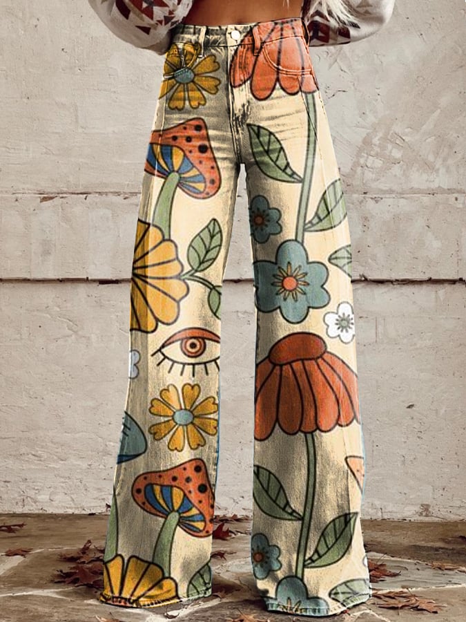 Giada - Boho Inspired Wide-Leg Pants