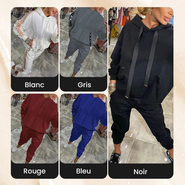 2-Piece Set – Women’s Drawstring Hoodie & Pants 👖👕