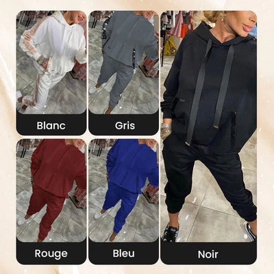 2-Piece Set – Women’s Drawstring Hoodie & Pants 👖👕