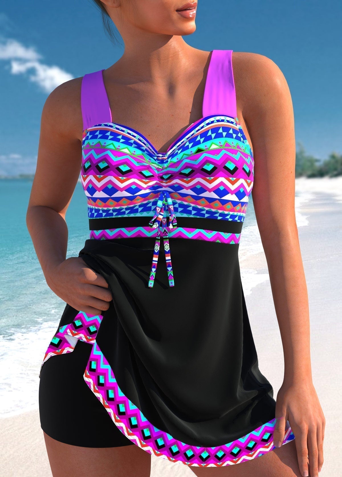 Kelly™ | Stylish Patterned Swimsuit