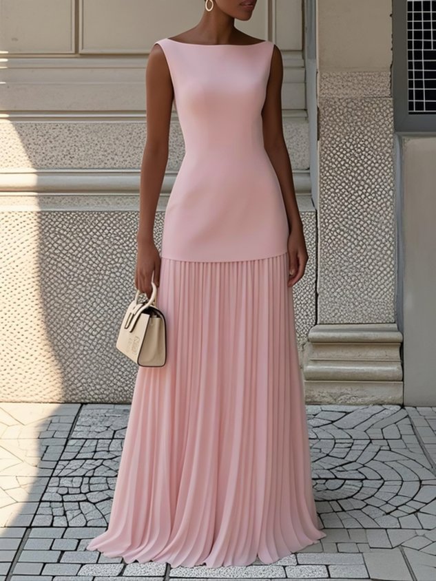 Willena | Pleated Maxi Dress