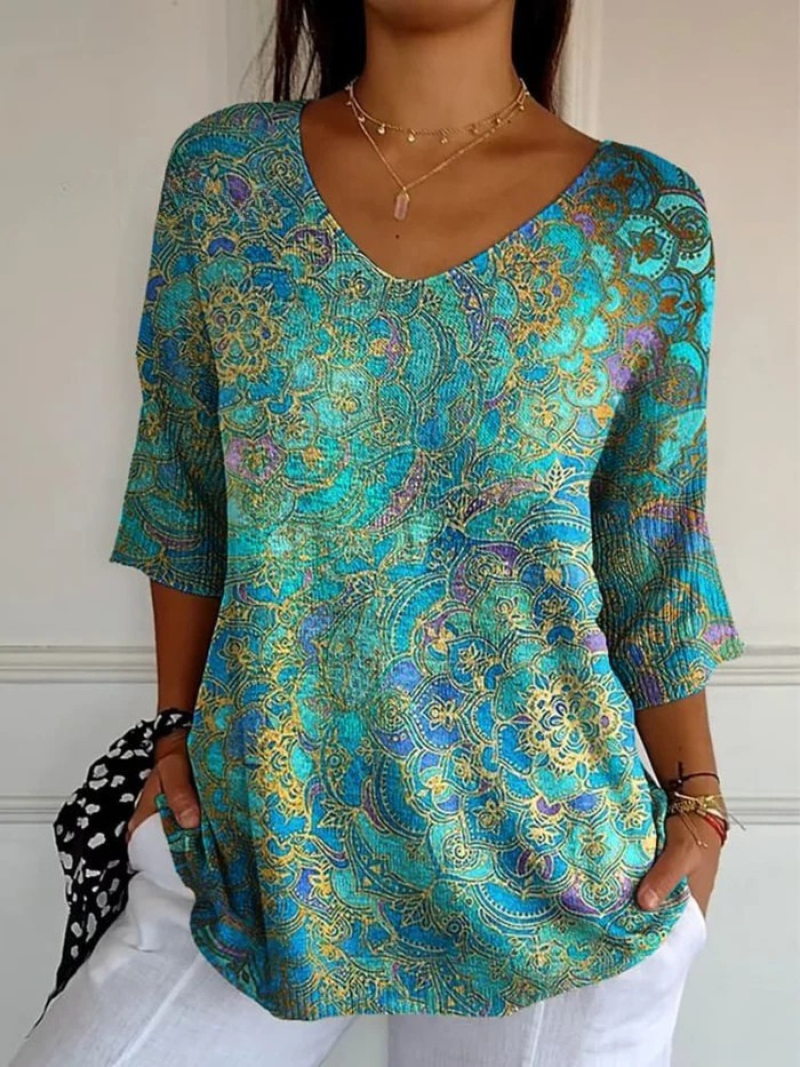 Susan™ | Retro Art-Print Casual Pullover Knit