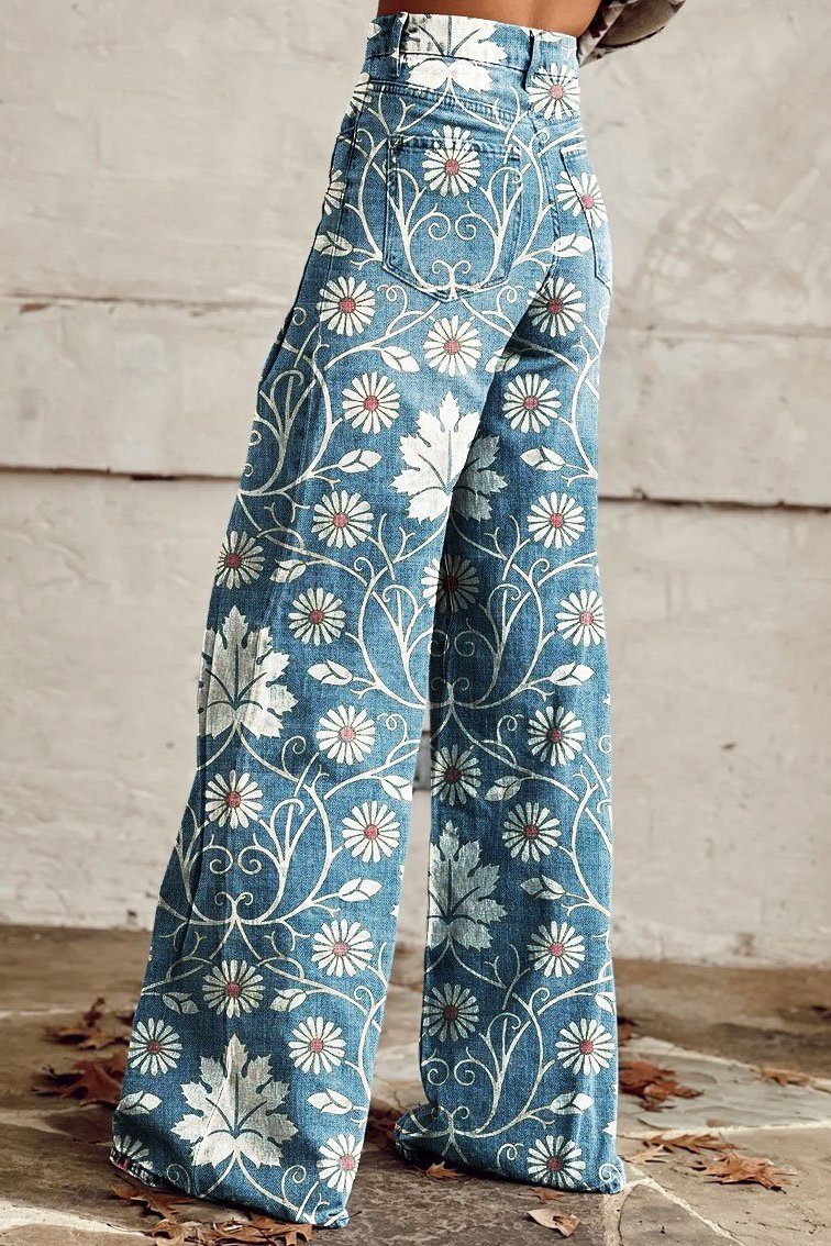 Viola - Boho Comfortable Wide-Leg Trousers