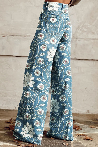 Viola - Boho Comfortable Wide-Leg Trousers