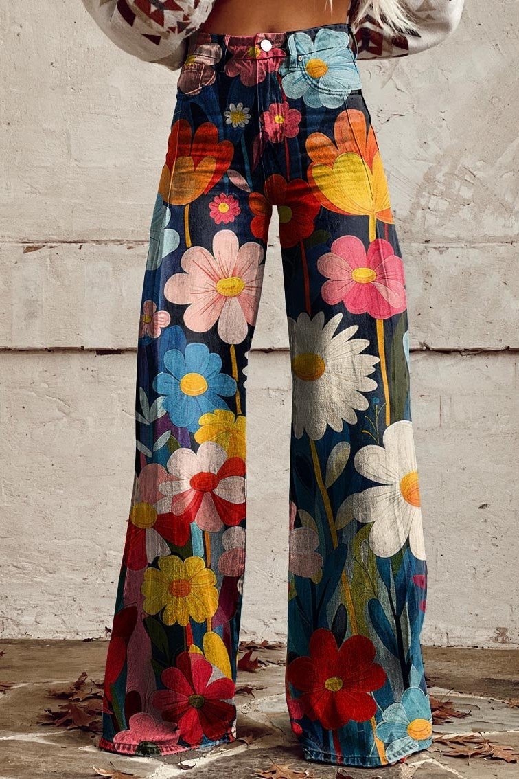 Elisa - Boho High-Waist Trousers