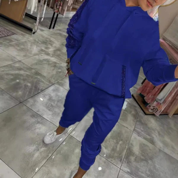 2-Piece Set – Women’s Drawstring Hoodie & Pants 👖👕